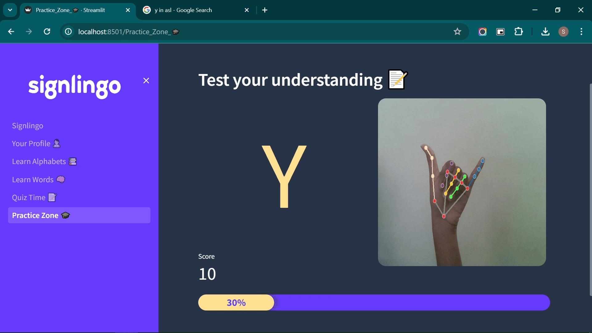 Sign Language Learning Platform